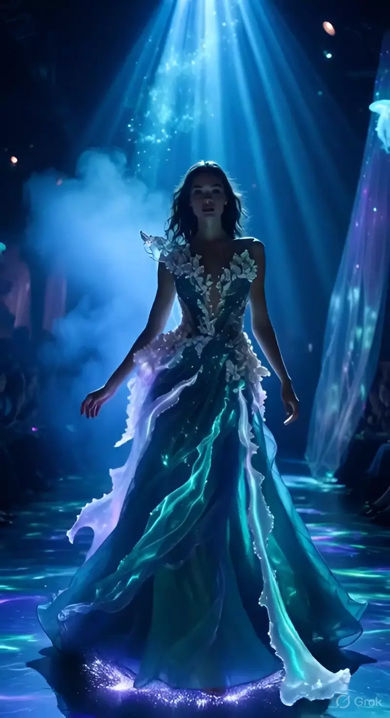 Prévia de Bioluminescent Ocean Couture Catwalk