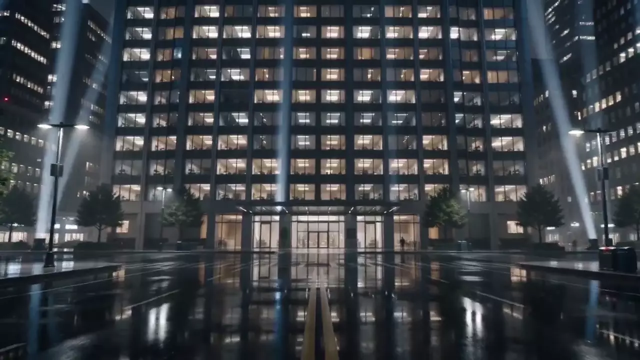 Prévia de Breathing Skyscraper Human Silhouette Cinematic