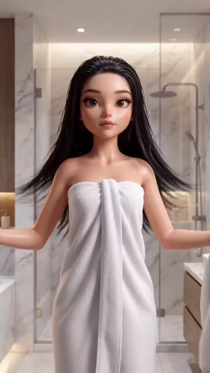 Prévia de Elegant Bathroom Transformation Animation