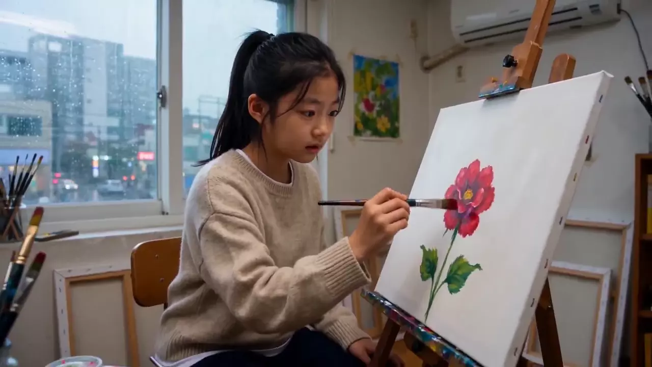 Prévia de Girl Paints Reality Into Life